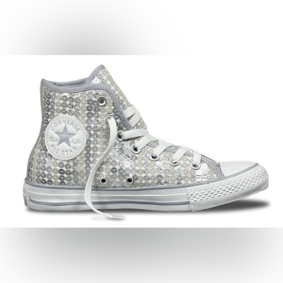 Chuck Taylor Women’s All Star Sequin Shine Converse Size 6.5 - Picture 1 of 16